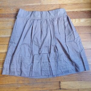 Ann Taylor Loft a-line pleated 100% cotton skirt size 2‎